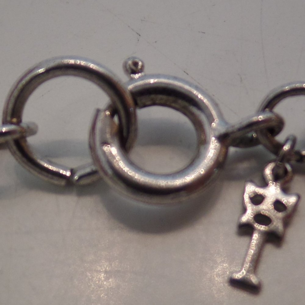 Silvertone Large Link 34" Necklace Double Wrap - Picture 11 of 12